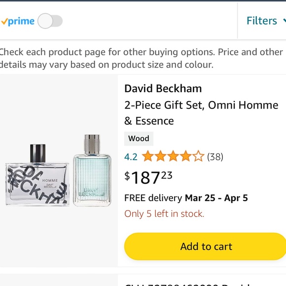 David Beckham Homme and The Essence set - Picture 2 of 7